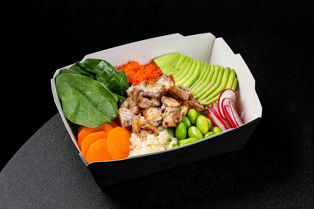 Поке с копченым угрем